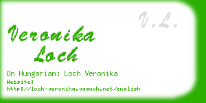 veronika loch business card